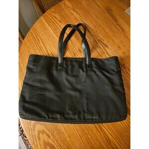 Vintage COACH Mercer Black Nylon Leather Work Commute Laptop Tote Bag